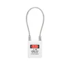 Mini Cable Lockout Safety Padlock with 8-inch Cable – Key Alike