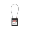 Mini Cable Lockout Safety Padlock with 8-inch Cable – Key Alike