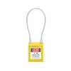 Mini Cable Lockout Safety Padlock with 8-inch Cable – Key Alike