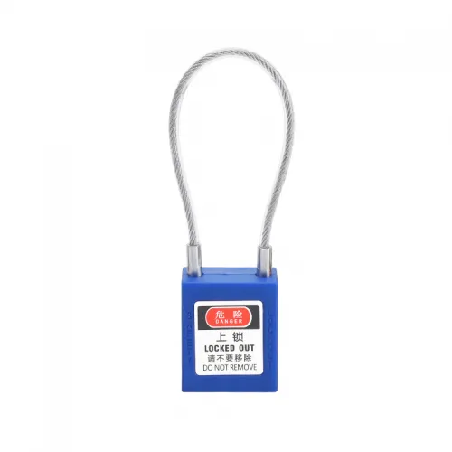 Mini Cable Lockout Safety Padlock with 8-inch Cable – Key Alike