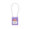 Mini Cable Lockout Safety Padlock with 8-inch Cable – Key Alike