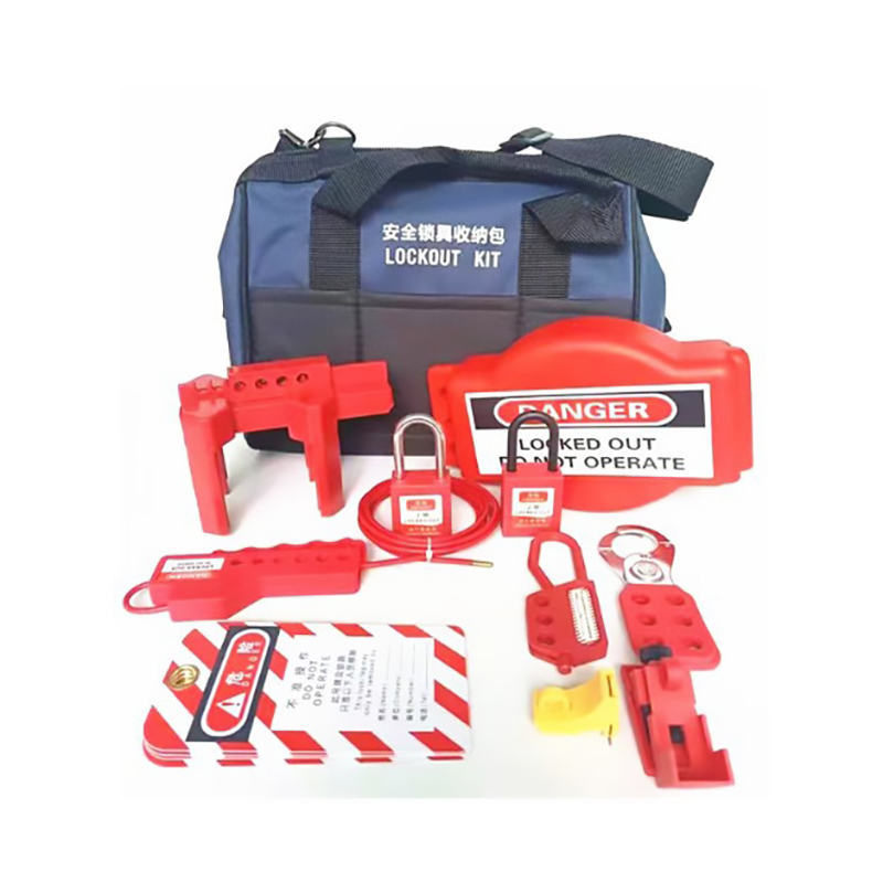 Valve Lockout Tagout Kit High Performance Maintenance Blue Black Portable Safety Lockout Tool Bag