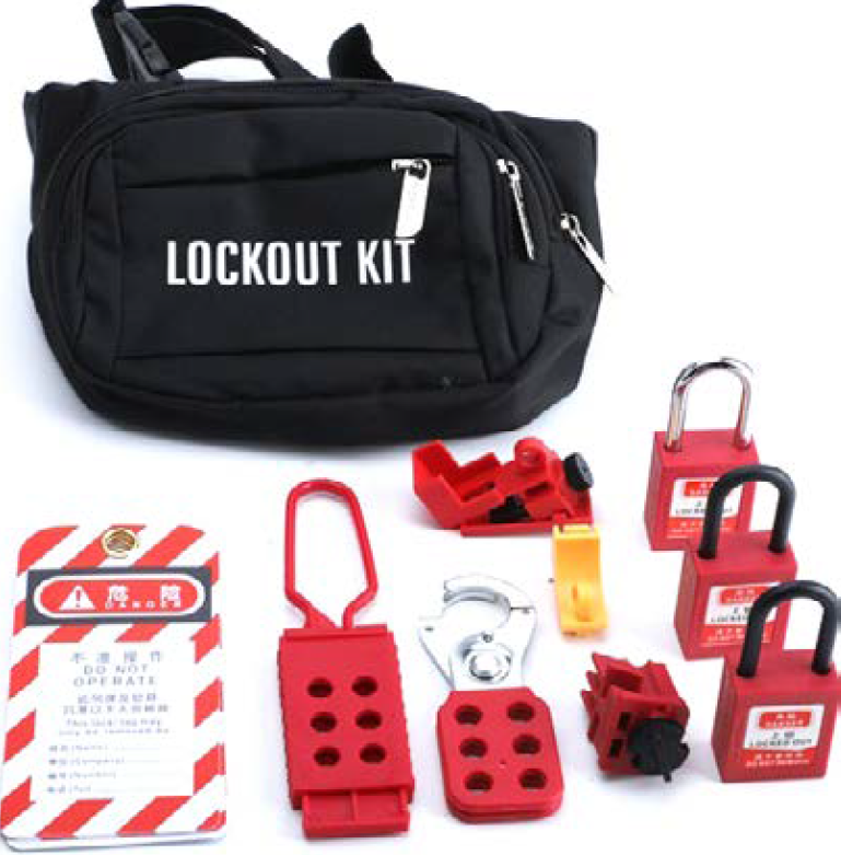 Personal Industrial Electrical Lockout Pouch Tagout Waist Safety Tool Bag