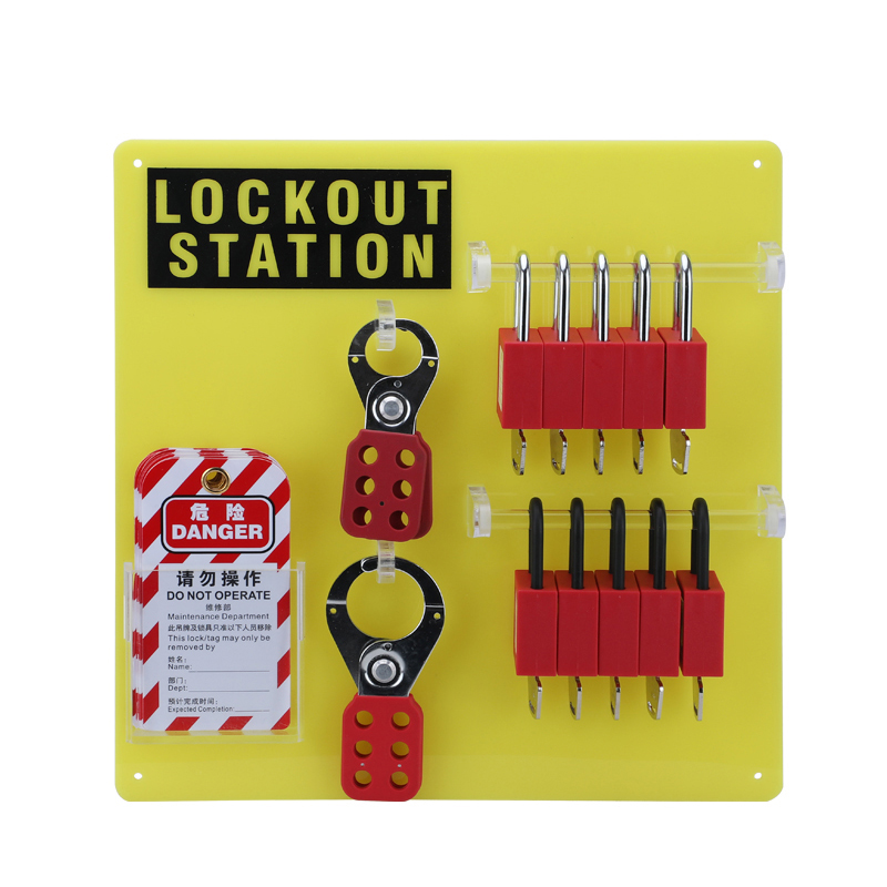 One Piece Open Lockout Station for 10 Locks – With Good GB01-T                                  s