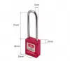 6mm Dia Shackle Stainless Steel ABS Safety Lockout Tagout Padlock ss Long Shackle