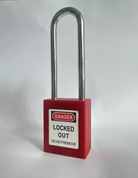 6mm Dia Shackle Stainless Steel ABS Safety Lockout Tagout Padlock ss Long Shackle