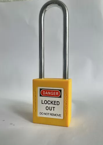 6mm Dia Shackle Stainless Steel ABS Safety Lockout Tagout Padlock ss Long Shackle