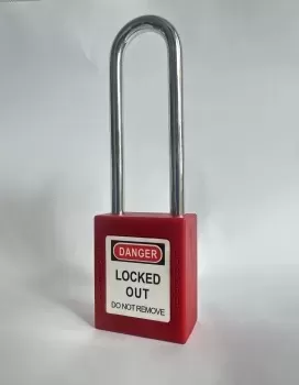 6mm Dia Shackle Stainless Steel ABS Safety Lockout Tagout Padlock ss Long Shackle