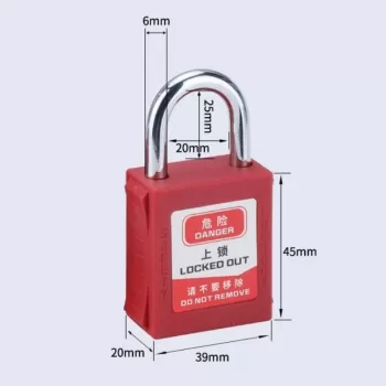 25mm Nylon Shackle safety padlock lockout OEM safety lockout| Lockout Tagout Manufacturing