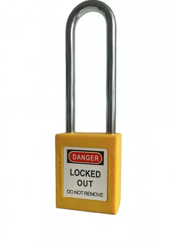6mm Dia Shackle Stainless Steel ABS Safety Lockout Tagout Padlock ss Long Shackle