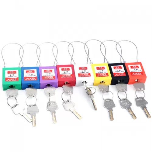 Cable 150mm Shackle Lockout Nylon Safety padlock