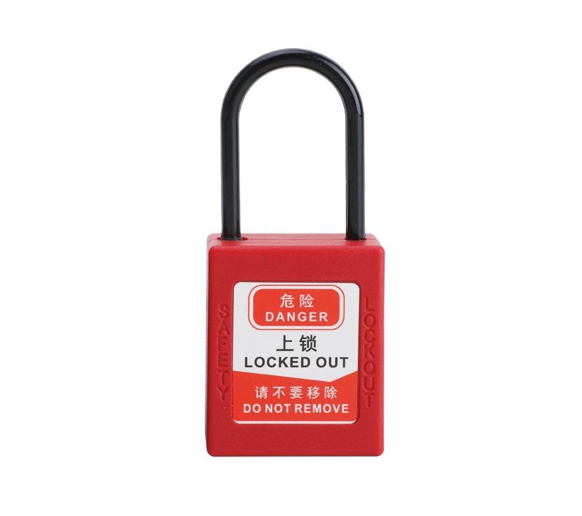 Plastic shackle Lock Dielectric Thermoplastic Safety Padlock (4 MM Shackle)Y38P4