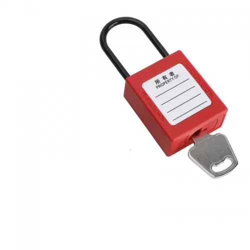 Plastic shackle Lock Dielectric Thermoplastic Safety Padlock (4 MM Shackle)Y38P4