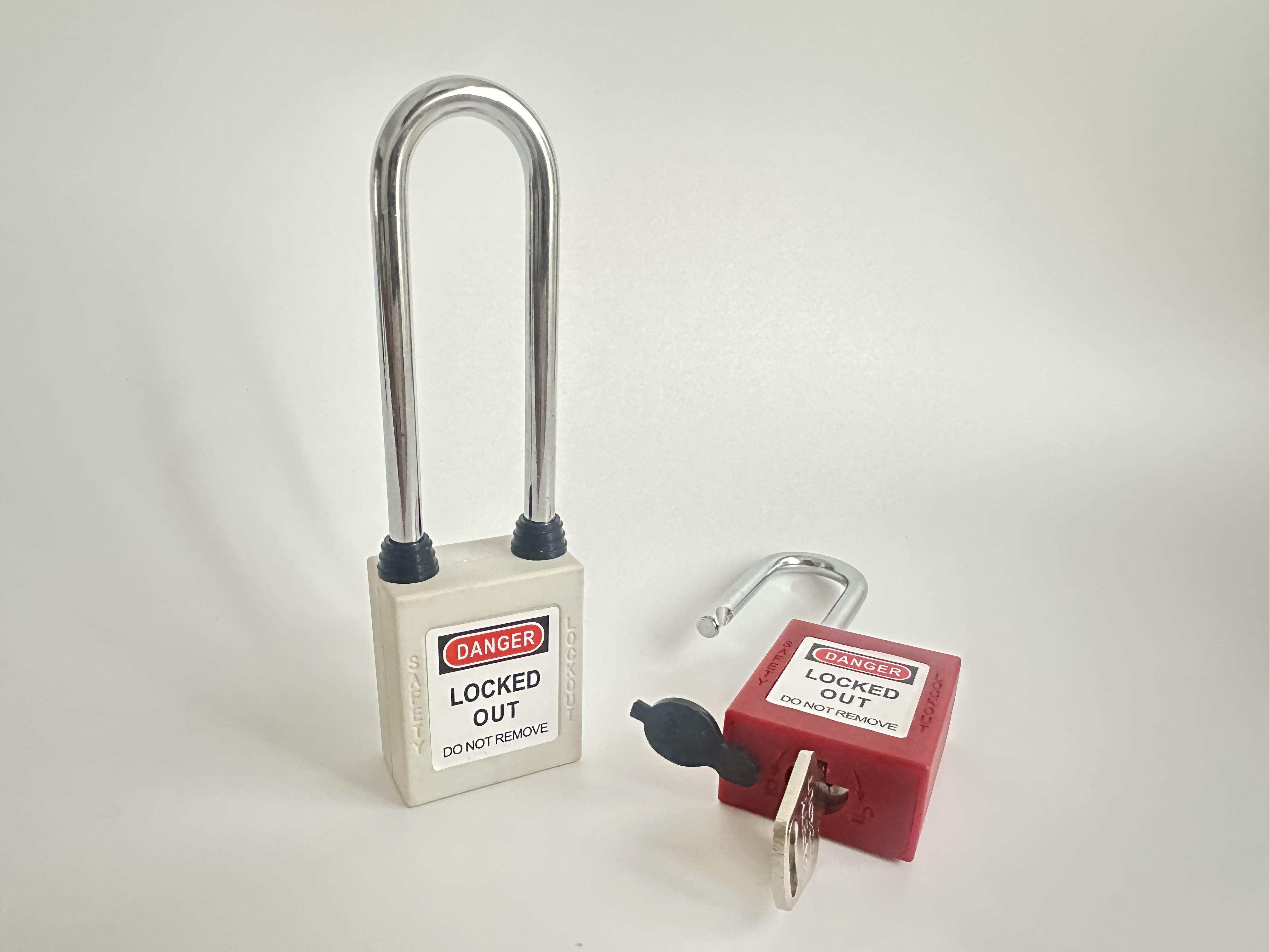 76mm Steel Long Shackle Safety Padlock G76SDP Dust-Proof Safety Padlock