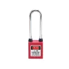 76mm Steel Long Shackle Safety Padlock G76SDP Dust-Proof Safety Padlock