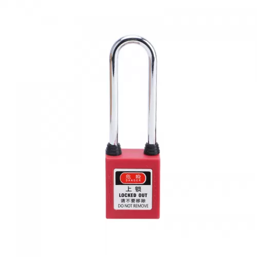 76mm Steel Long Shackle Safety Padlock G76SDP Dust-Proof Safety Padlock