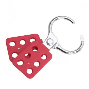 LK08 Lockout Hasp Steel Ultra-fine Jaw with Red Vinyl Coated Handle